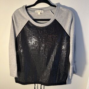 Nicki Minaj Gray Knit Top